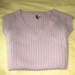 Oversized Purple Sweater Vest